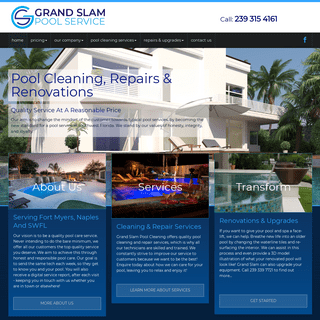 Pool Cleaning Experts of South West Florida | Grand Slam Pool Service