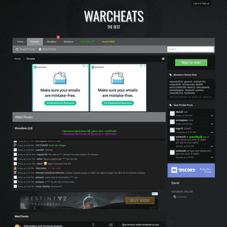 A complete backup of warcheats.net