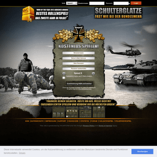 Schulterglatze – das kostenlose Browsergame für alle Bundeswehr Fans! - Registrierung