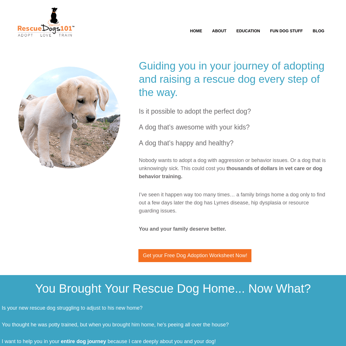 Rescue Dogs 101 – Creating Your Perfect Family Dog – Adopt. Love. Train.