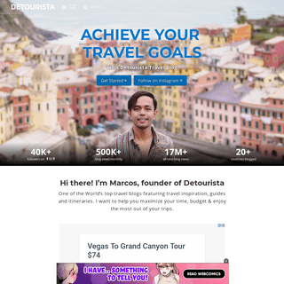 Detourista Travel Blog - Guides + Itinerary, Updates & more
