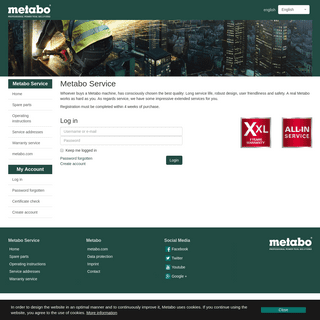 A complete backup of metabo-service.com