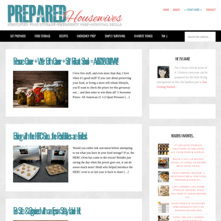 Prepared Housewives - SIMPLIFIED: Food Storage • Emergency Prep • Survival Skills