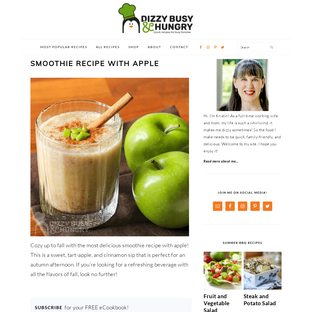 Quick Recipes for Busy Families - Dizzy Busy and Hungry