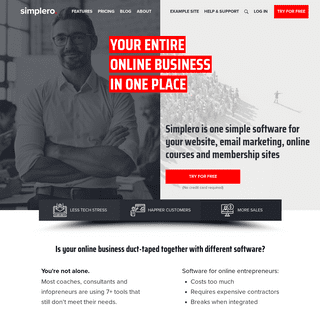 Simplero - All-In-One Software for Online Infopreneurs - Simplero