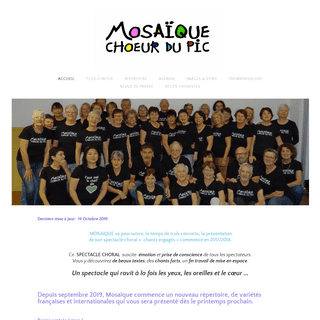 A complete backup of mosaique-choeur-du-pic.weebly.com