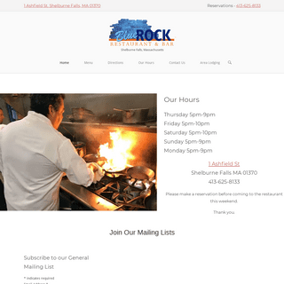 The Blue Rock Restaurant & Bar - Shelburne Falls