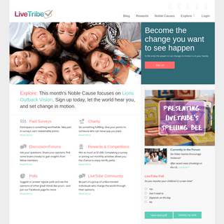 LiveTribe - For the best FREE online paid surveys, cash competitions and great online rewards and vouchers.