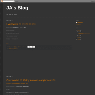 JA's Blog