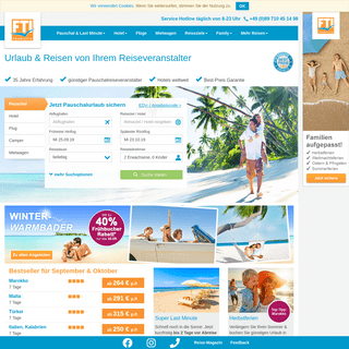 FTI® - Beim Reiseveranstalter Urlaub & Reisen günstig buchen