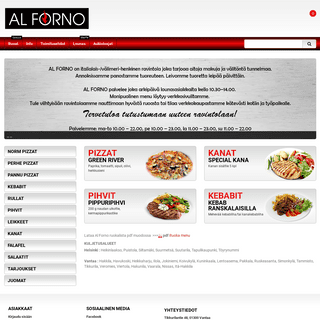 Al Forno, verkkotilaus järjestelmä