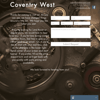 Jaguar Parts | Land Rover Parts | Coventry West