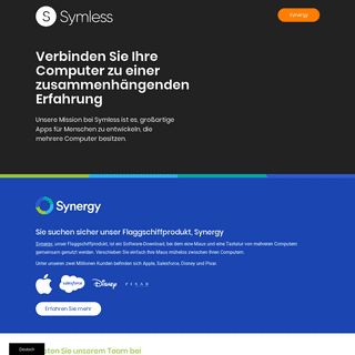 Symless - Wir sind das Unternehmen hinter Synergy