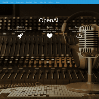OpenAL: Cross Platform 3D Audio