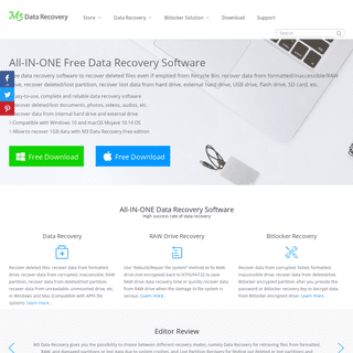 Free data recovery software for Windows/Mac: M3 Data Recovery