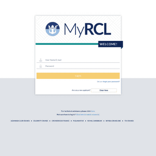 MyRCL Home Portal | Authentication