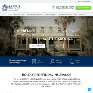Insuring Mount Pleasant, Charleston & South Carolina | Mappus Insurance Inc.