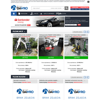 Dom Aukcyjny - DAWRO - samochody poleasingowe, auta poleasingowe, licytacje komornicze • Dawro