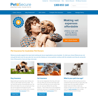 Pet Insurance by Australia's Most Experienced, Petsecure