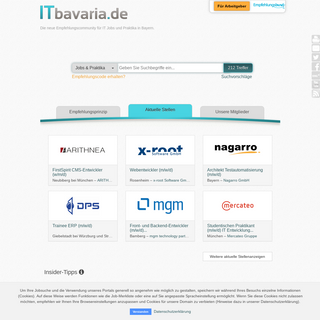 ITbavaria.de bietet Stellen aus dem IT- und Software-Bereich an | ITbavaria.de