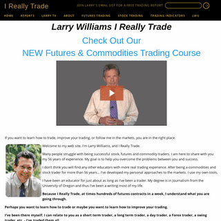 Larry Williams, Futures Trading, Futures Newsletters, Short Term Trading, Long Term Trading, Trading Education