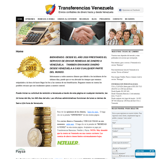Transferencias Venezuela | Envios confiables de dinero hacia y desde Venezuela
