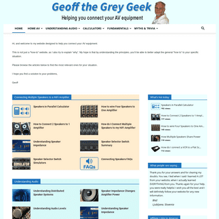 Geoff the Grey Geek - HomePage