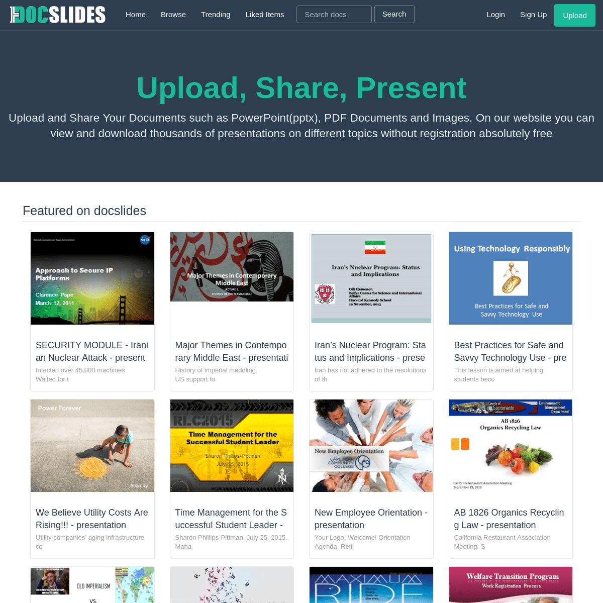 DocSlides | Upload and Share Presentations,PDFs Online
