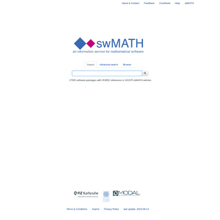  Mathematical software - swMATH 