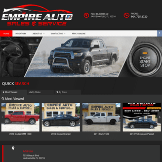 Home | Empire Auto Sales & Service Buy Here Pay Here | Used Cars For Sale - Jacksonville, FL