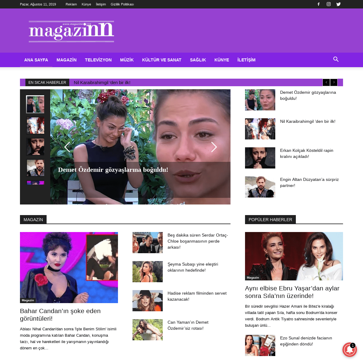 Magazinn.com - Magazin ve Medya dünyasından en son haberler