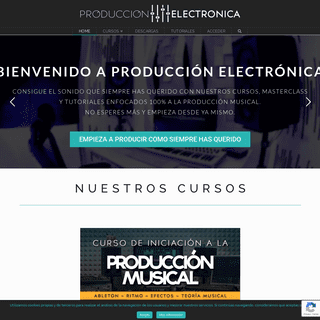 Cursos de Producción Musical Online - Producción Electrónica
