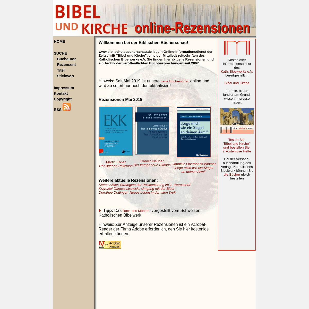 Biblische Bücherschau