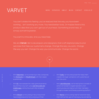 Varvet: Software developers and designers — Gothenburg, Stockholm