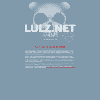 A complete backup of lulz.net