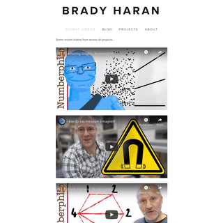 Brady Haran Blog