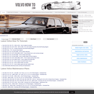 The Volvo Repairs DIY How-To Tutorials Website