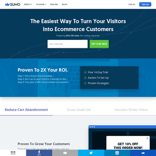 Sumo: The Easiest Way To Turn Visitors Into Ecommerce Customers