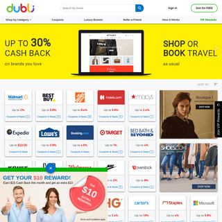 Dubli: Your Leading Global Cash Back, Coupons and Deals Site