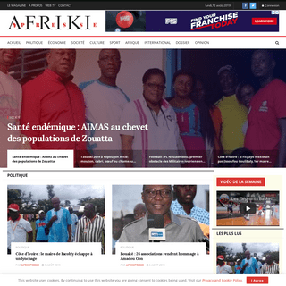 Accueil - AfrikiPresse, L'Actualité d'Afrique