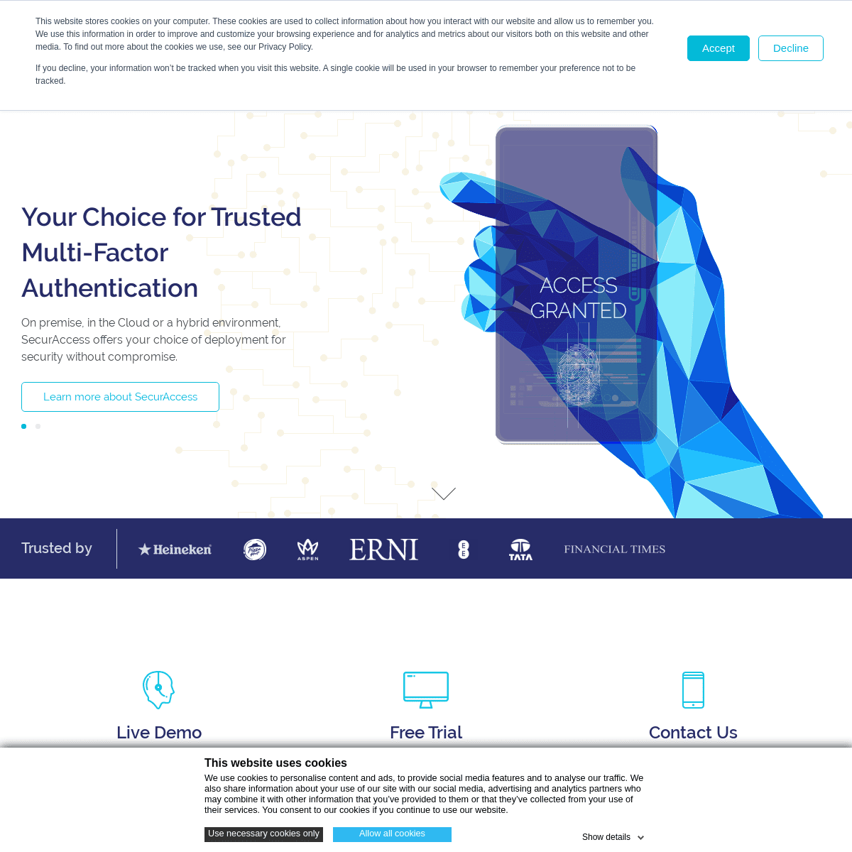 SecurEnvoy | Tokenless Two Factor Authentication | Authentication As A Service (AAAS)