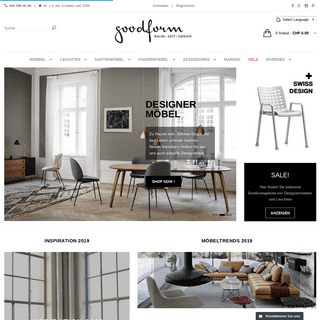 Designermöbel und Designerleuchten Schweizer Onlineshop - Goodform AG