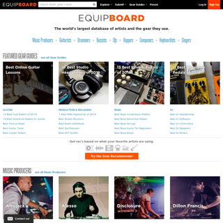 A complete backup of equipboard.com