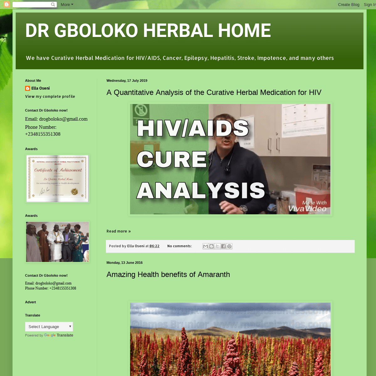DR GBOLOKO HERBAL HOME 