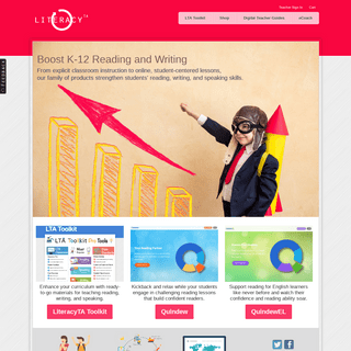 LiteracyTA - Tools and materials for reading, speaking, and writing about texts.