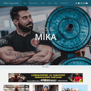 Mika Nyyssölä - Personal Trainer: valmennusta, treeni- ja ravinto-ohjelmat