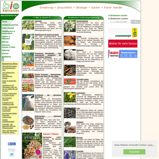 Biothemen - Onlinemagazin für Ernährung, Landwirtschaft, Gesundheit, Ökologie, Nachhaltigkeit, Garten & Fairen Handel