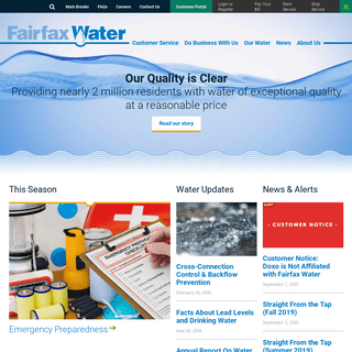 Home | Fairfax Water - Official Website
