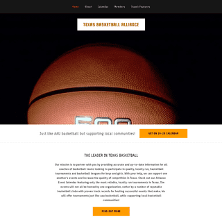 Basketball Tournaments - Texas Basketball Alliance