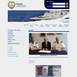 FNOM: Fédération Nationale des Officiers Mariniers